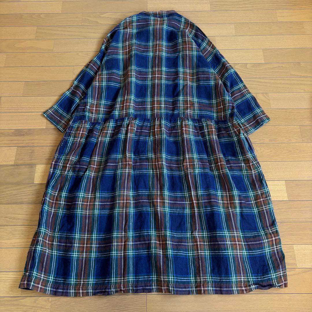 ICHI Antiquites リネンタータンシャツドレス ワンピース サイズF