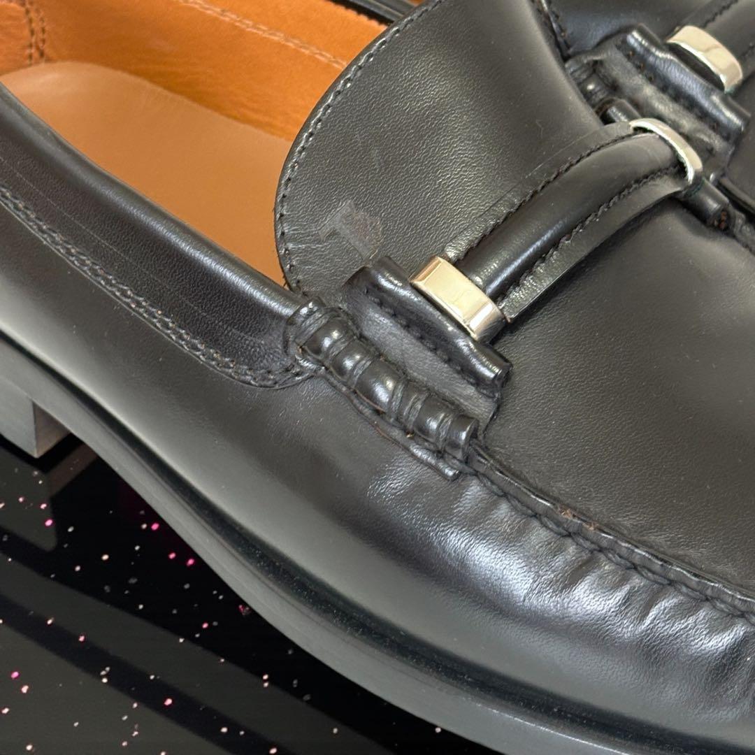 き*た様 TOD’S トッズ ビットローファー 黒 レザー 81/2 　27㎝