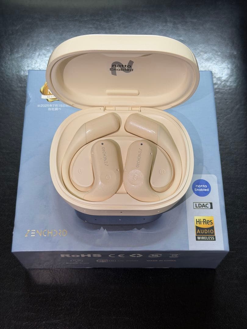 Zenchord 1 ワイヤレスイヤホン クリーム・グレー