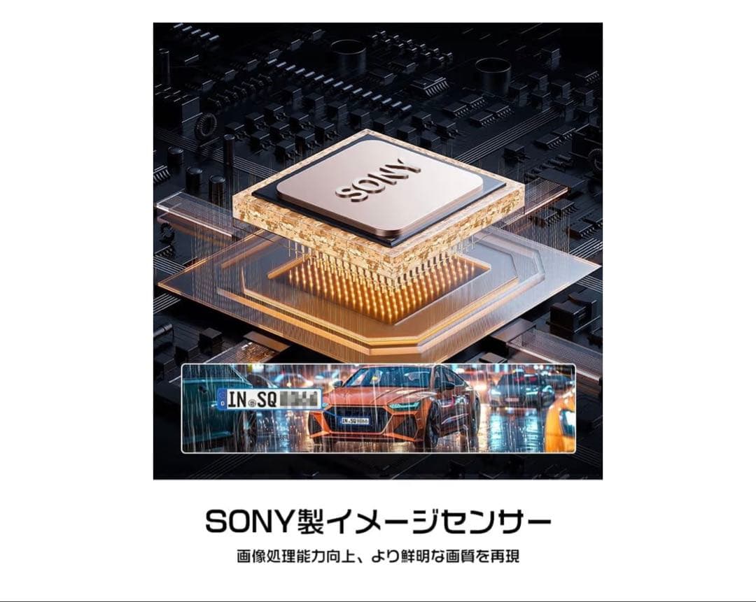 【TAROSU】新品 changar ドライブレコーダー ミラー型