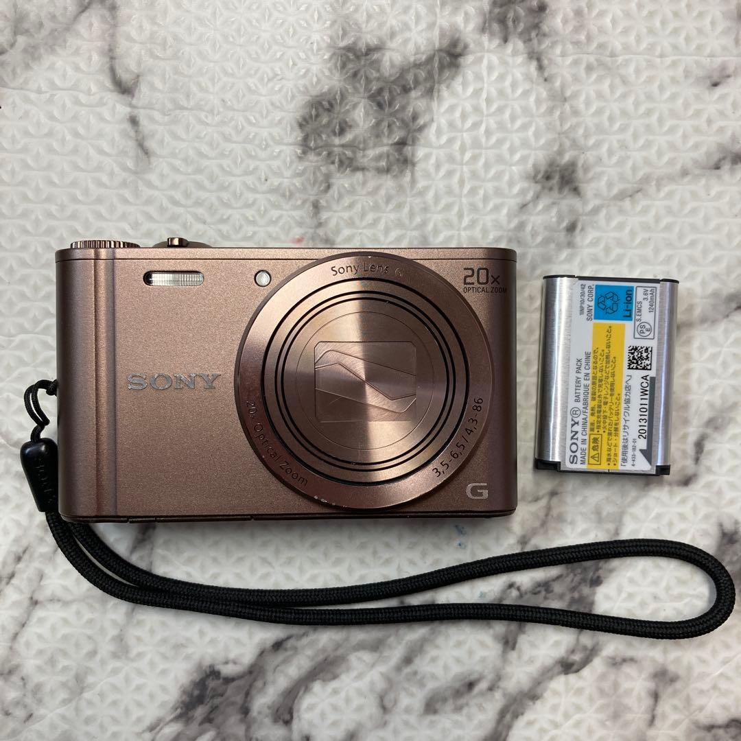 動作品◎ SONY DSC-WX300 ブラウン デジカメ サイバーショット