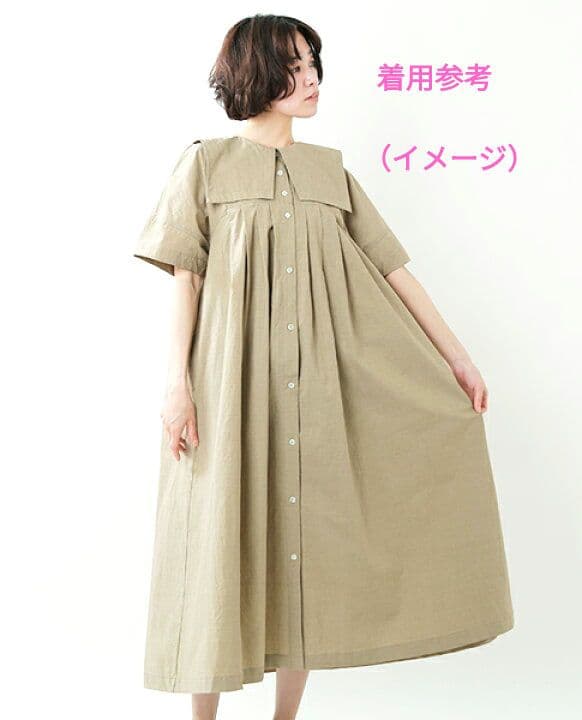 MAGALI天日干しコットンスクエアワンピース