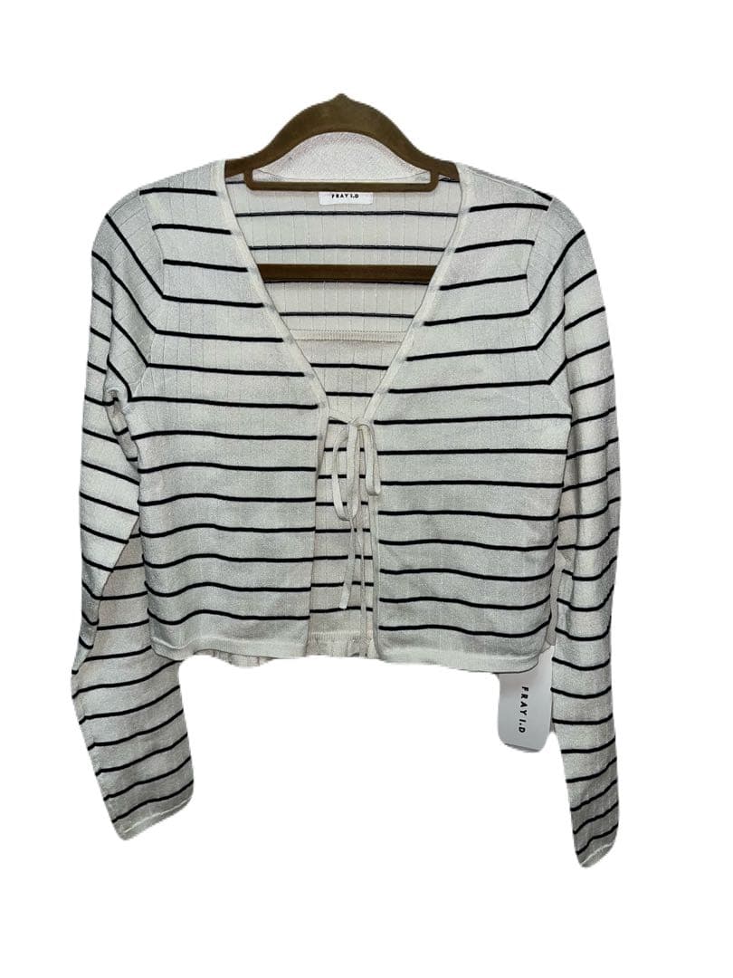 シルクブレンドアンサンブルニット　フレイアイディ　ボーダー　ニット　アンサンブル