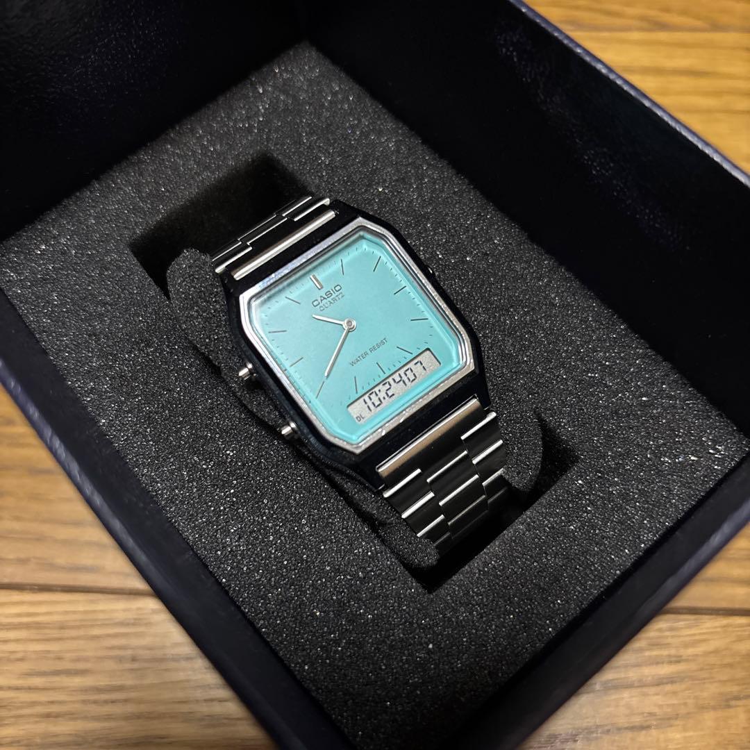 CASIO 5154P*JA デジタル腕時計　ティファニーブルーカラー