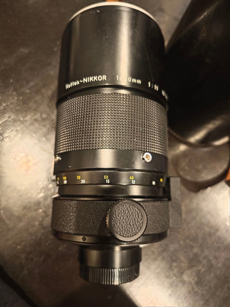 反射望遠レンズ　reflex nikkor 1000mm 1:11 革ケース付