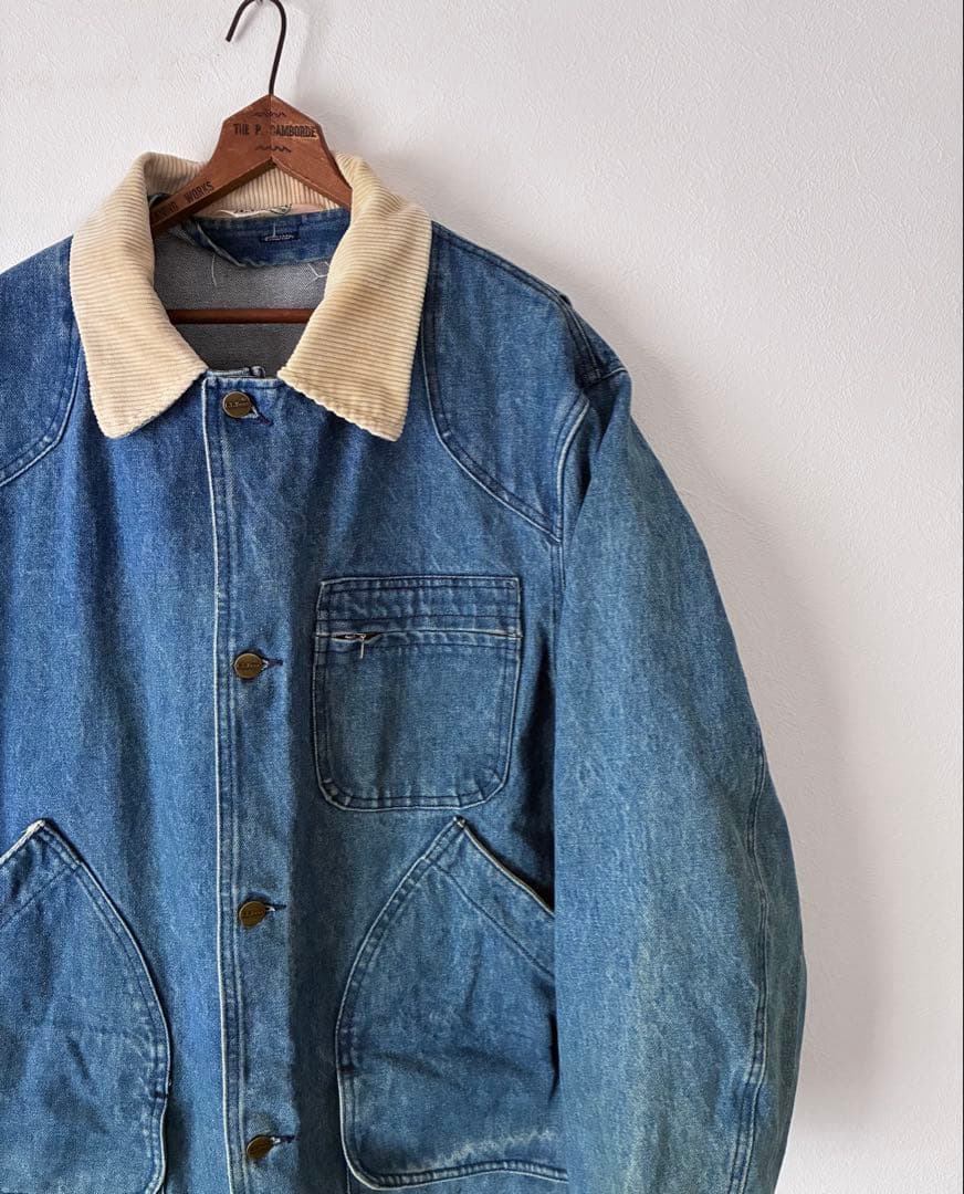 80's L.L.Bean デニムカバーオール　ハンティングジャケット　3WAY