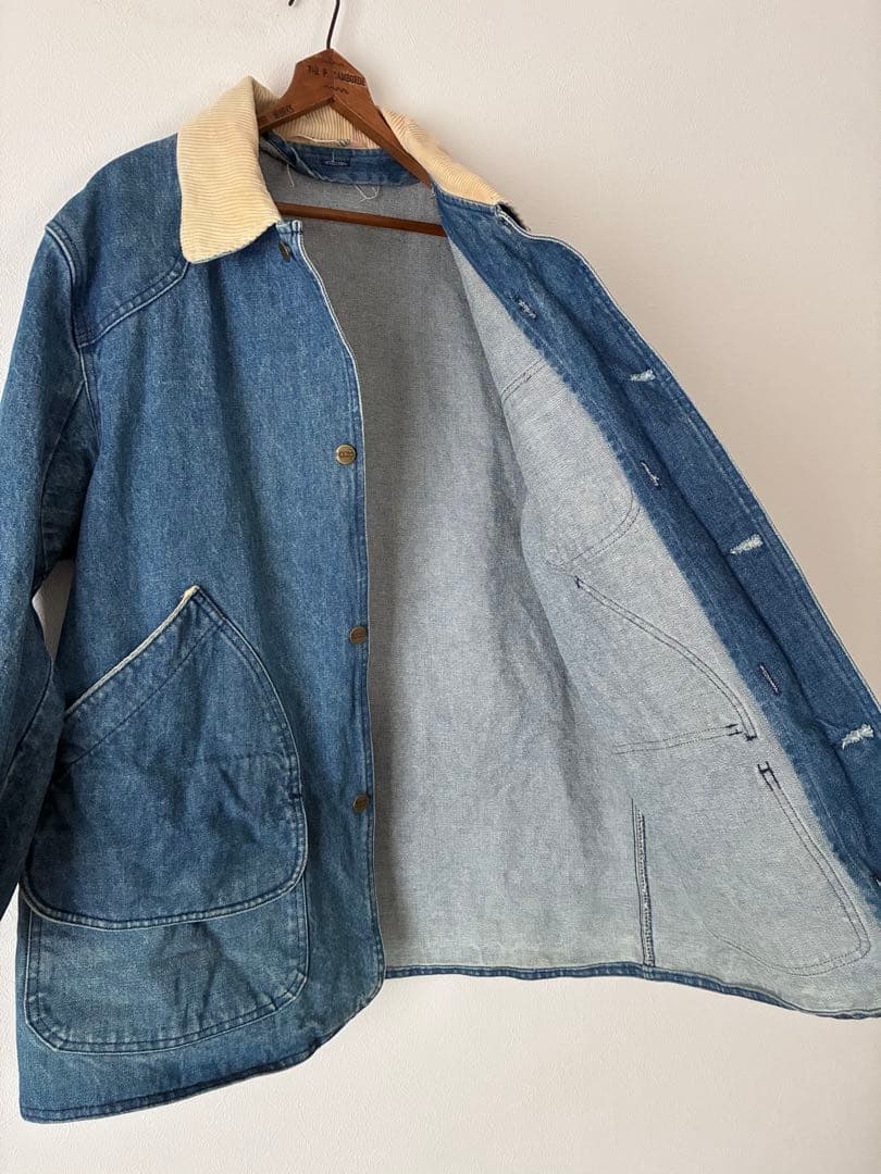 80's L.L.Bean デニムカバーオール　ハンティングジャケット　3WAY