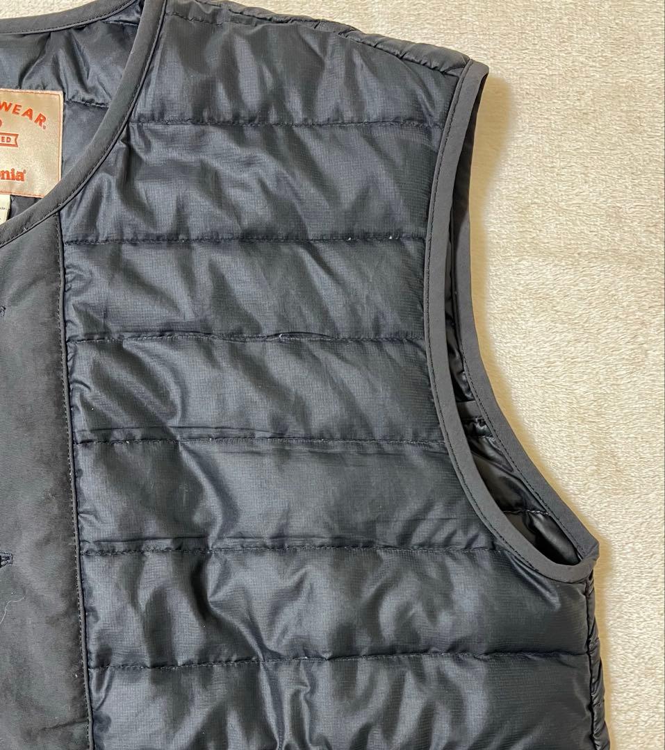 希少‼️黒‼️パタゴニア WORN WEAR ダウンベスト recrafted