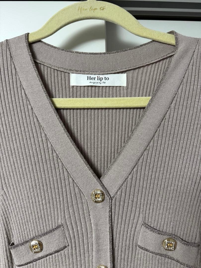 ワンピース Her lip to Suite Room Knit Long Dress