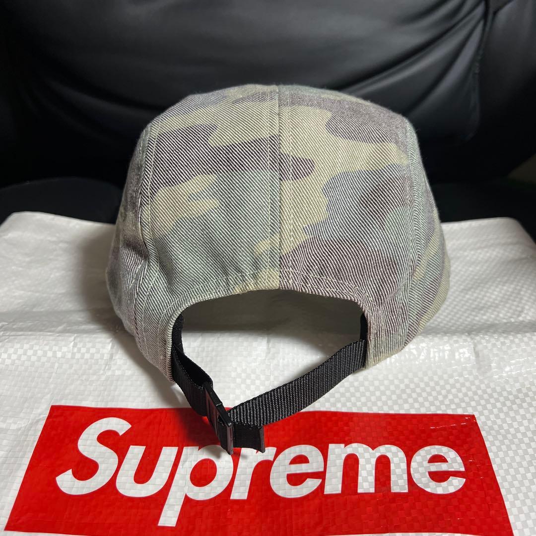 正規品　美品　希少　Supreme赤BOXロゴ　迷彩キャップ