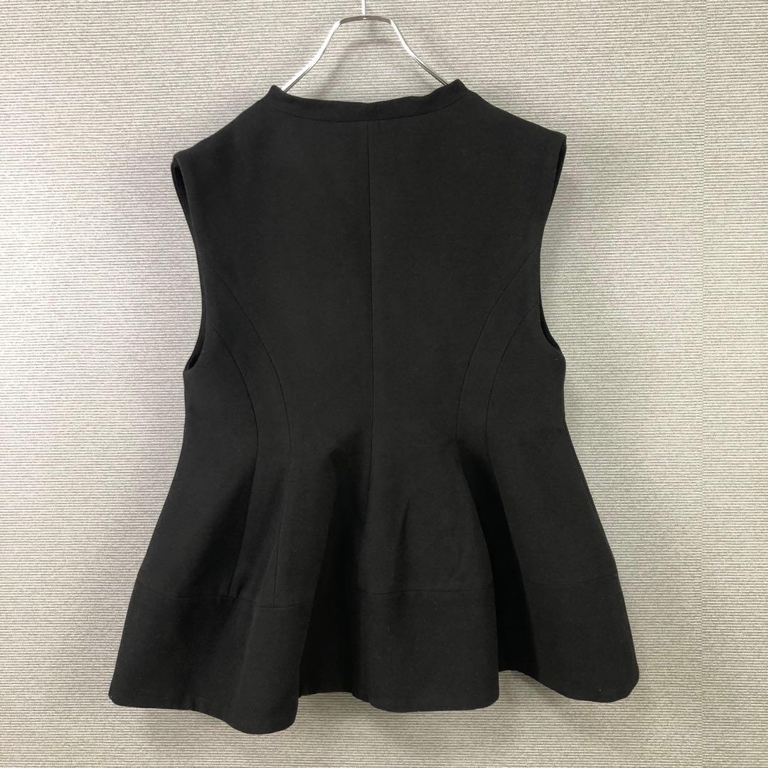 machatt ウールライクフォルムベスト ブラック