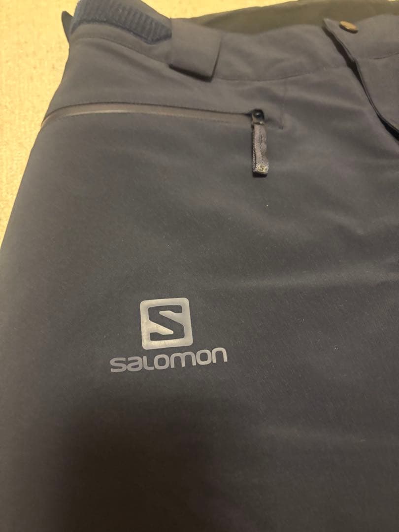 お値下げ【美品】Salomon スキー　スノボ　パンツ　ネイビー