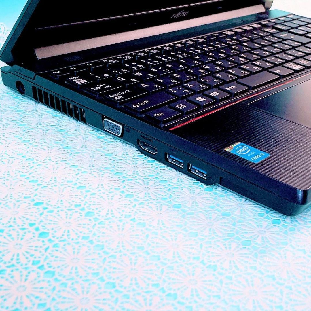 動作良好❣️黒ノートパソコン✨️事務作業におすすめ大容量SSD512GB✨️16GB