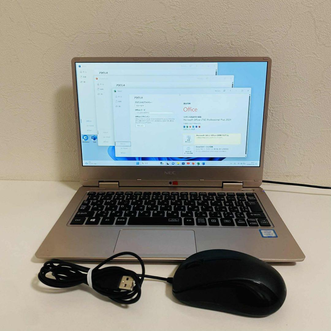 Y47 NECノートパソコン i7メモリ8G高速コンパクト Windows11