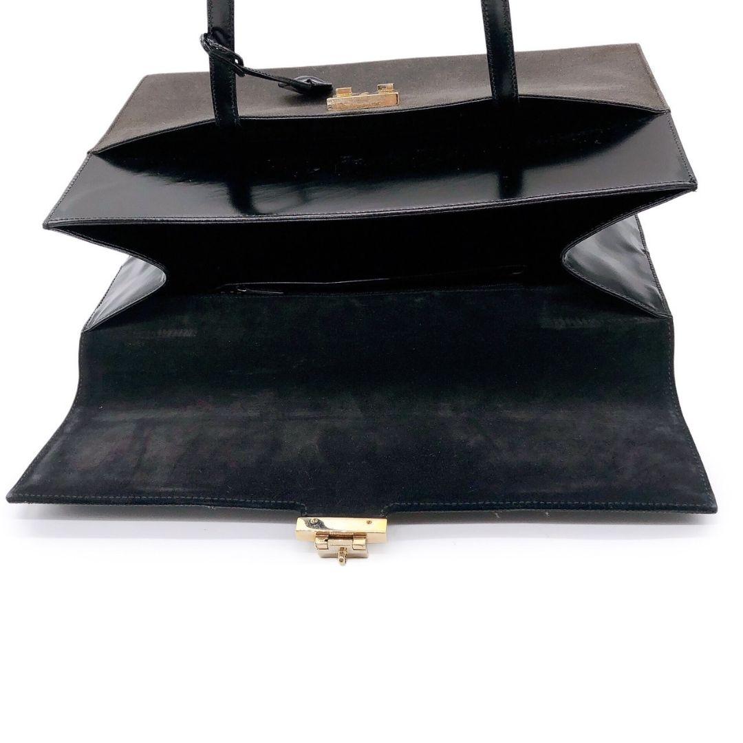 グッチ 0014218 ハンドバッグ トートバッグ ビジネス 貴重 黒 レザー