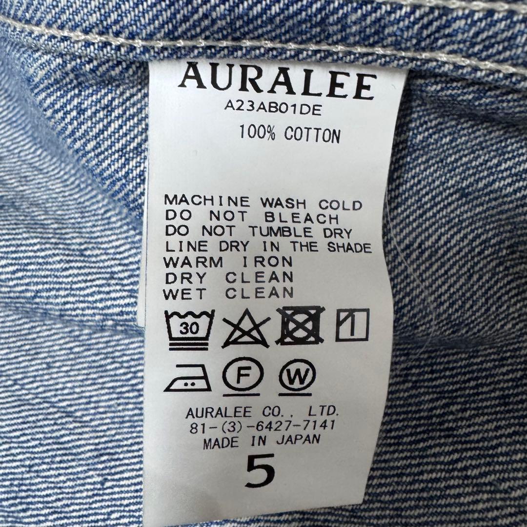 S*R様 オーラリー selvedge faded light denim bl