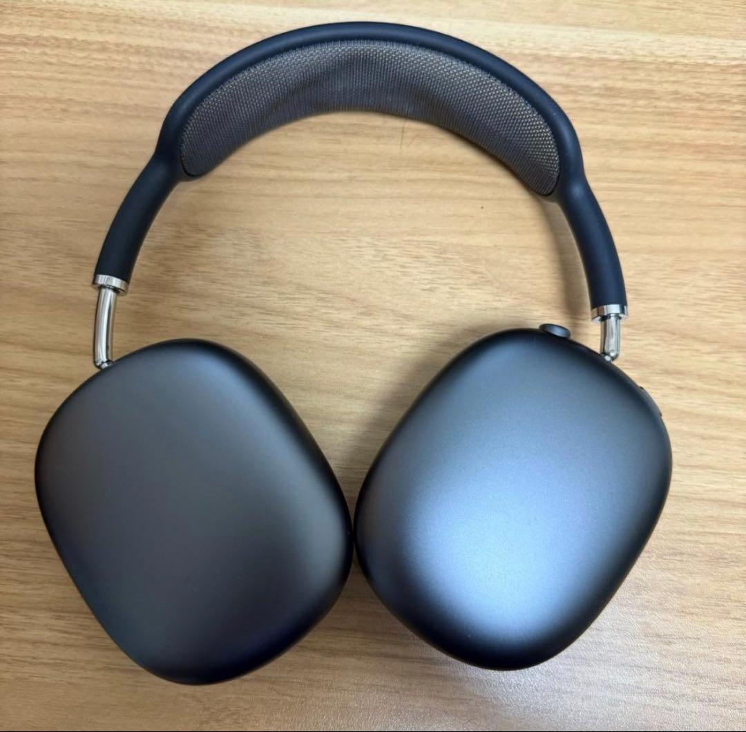 グレー オーバーイヤー型ヘッドフォン ケース付き