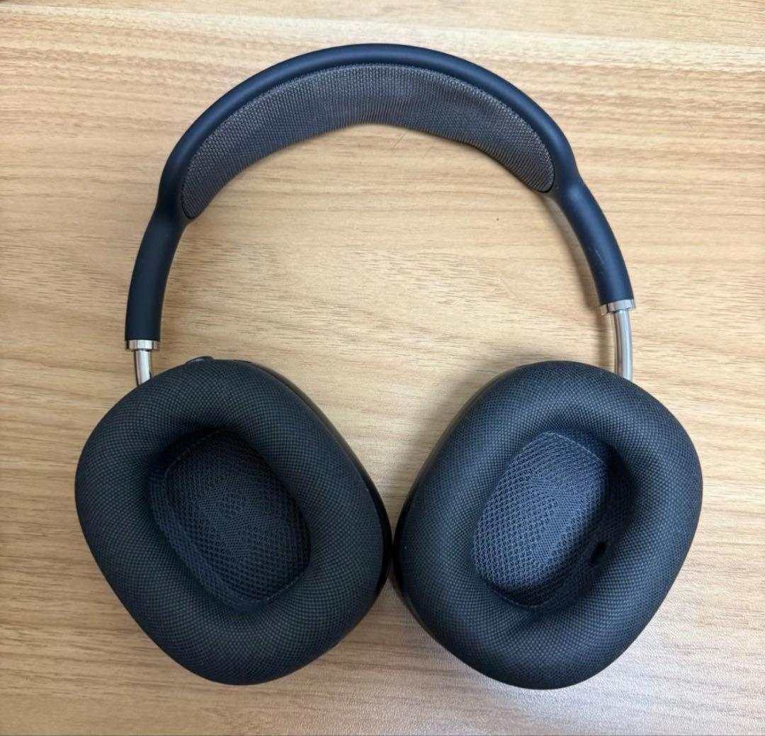 グレー オーバーイヤー型ヘッドフォン ケース付き