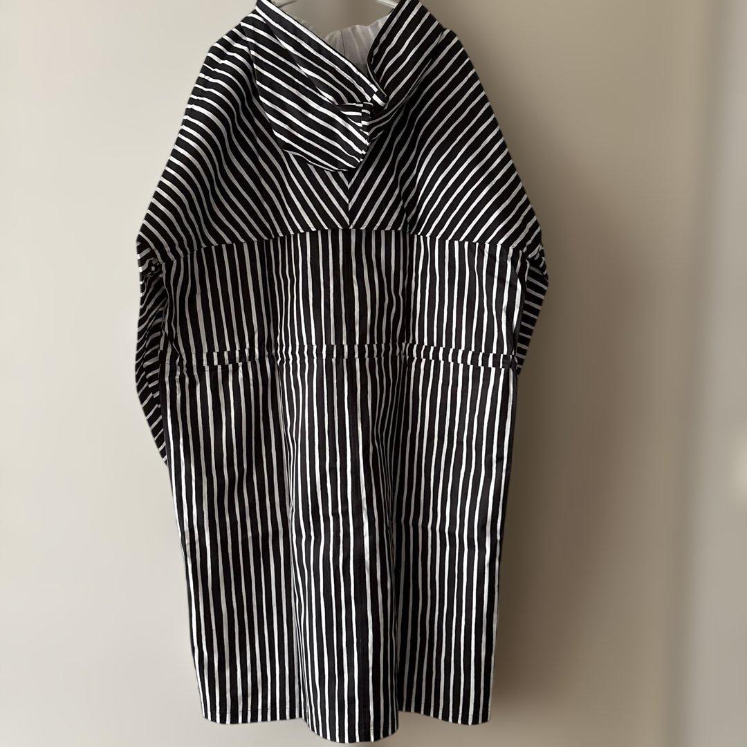 新品未使用　マリメッコ ヨカポイカ ストライプレインコート　S