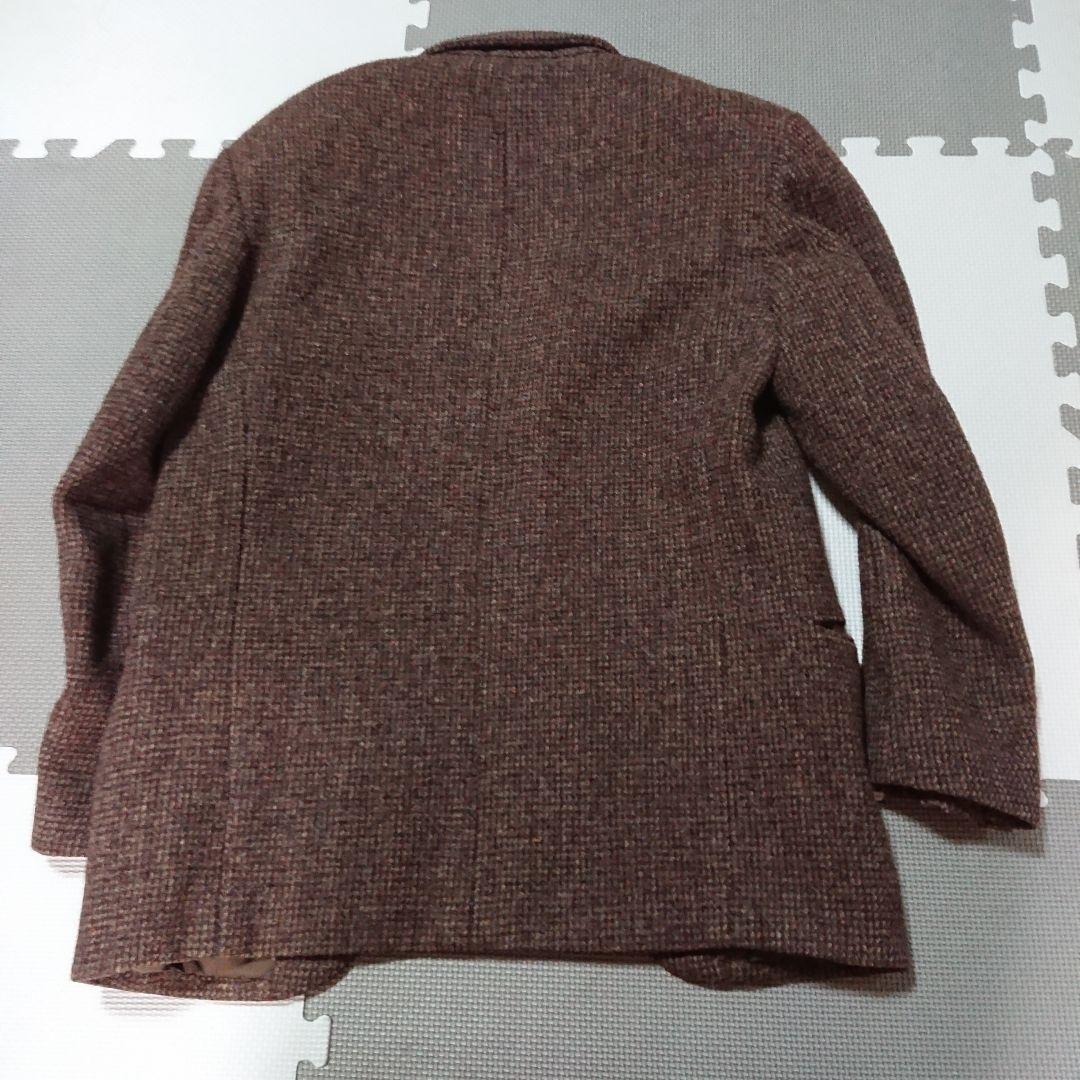 Harris Tweed テーラードジャケット ブラウン BIGI