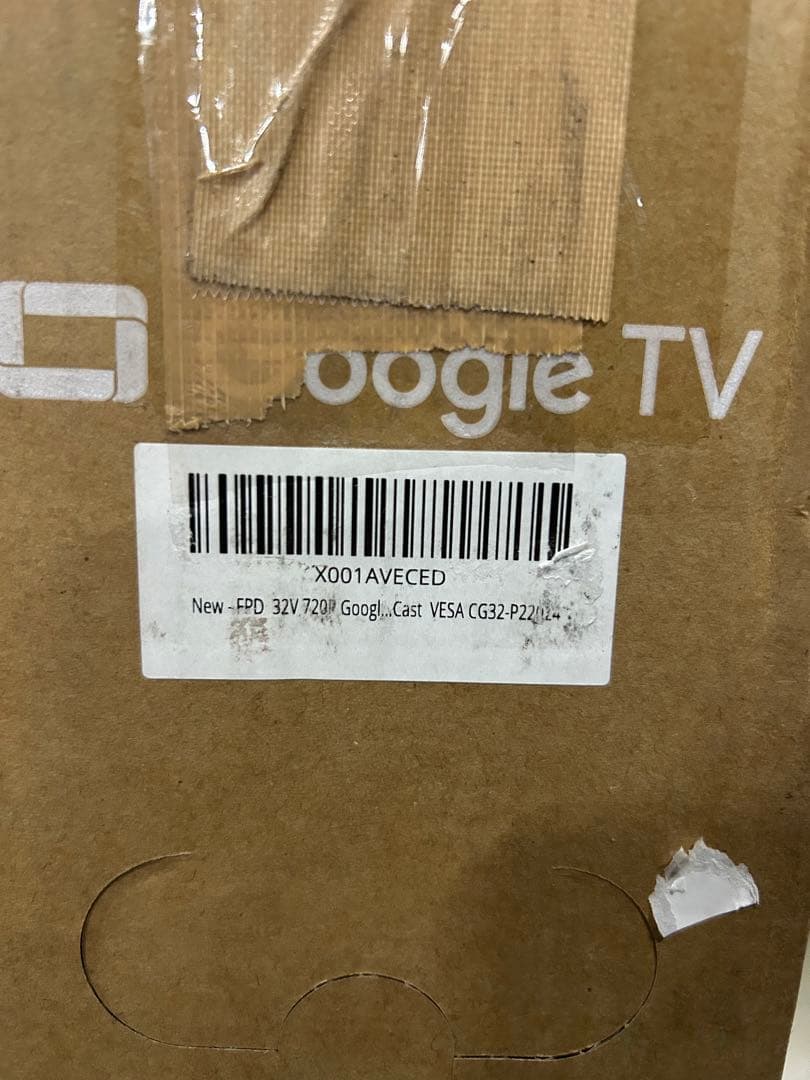 2025年製　FPD チューナーレステレビ 32V型　CG32-P2