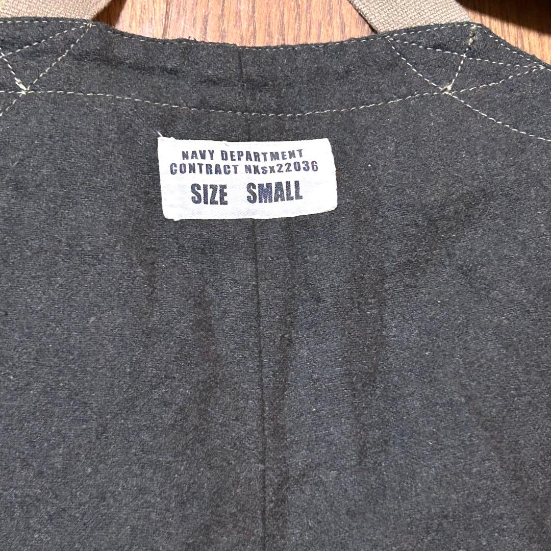 Sサイズ！U.S.NAVY 古着N-1デッキパンツ 復刻レプリカ中国製 品番