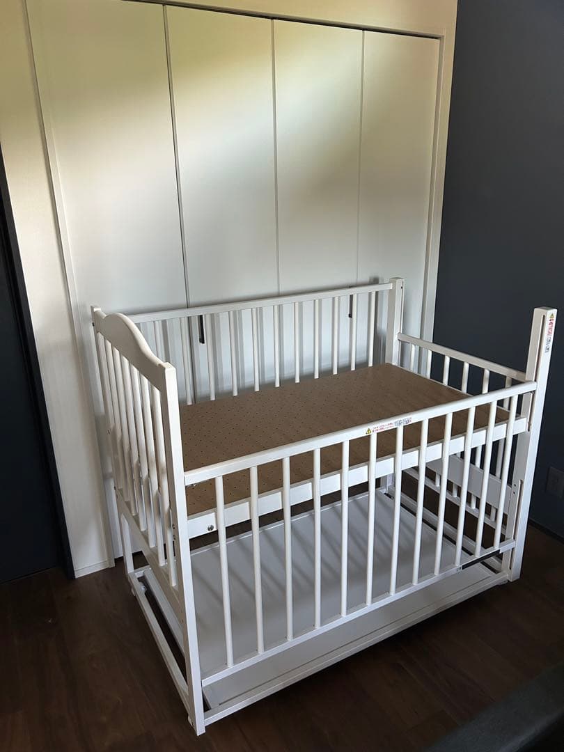 【直接引取限定※茨城県】ベビーベッド（ツースライド・ハイタイプ）