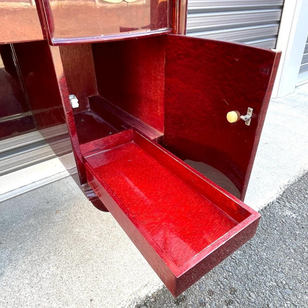 【ヴィクトリア調】アンティークミラー 猫足ドレッサー 鏡台 レトロ家具