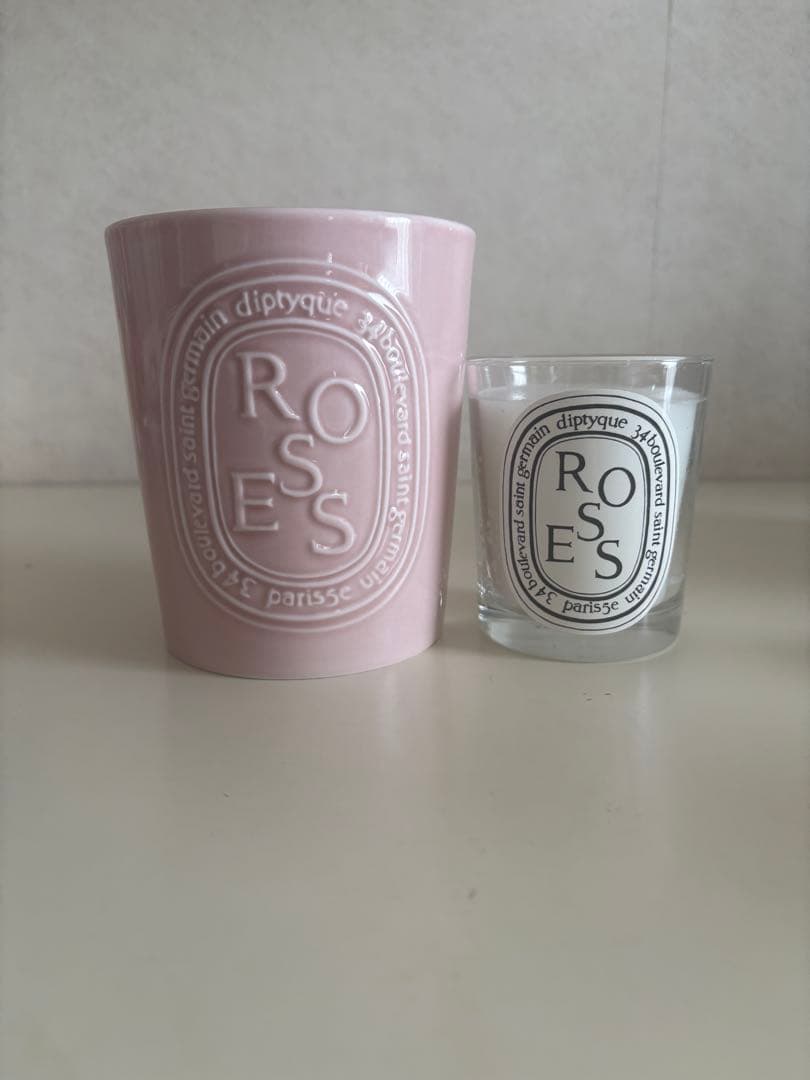 【diptyque】 ROSEキャンドル 600gラージサイズ　ピンク