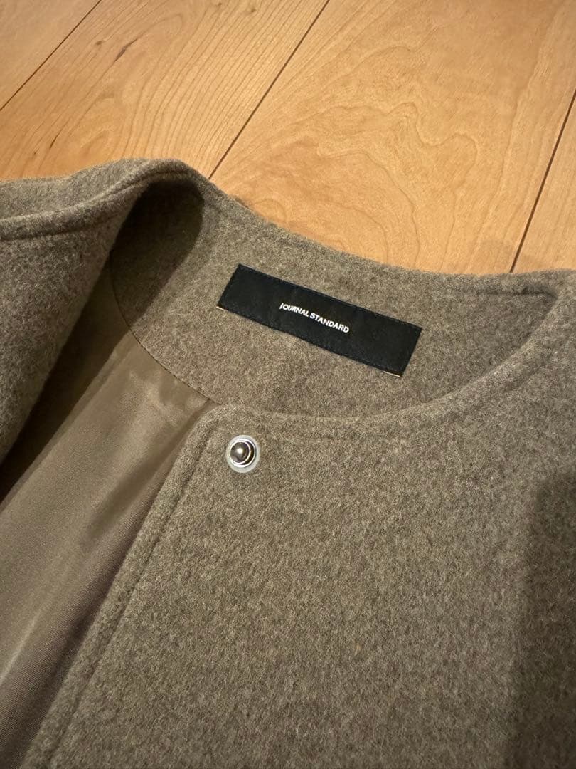 JOURNAL STANDARD ノーカラージャケット ブラウン　S