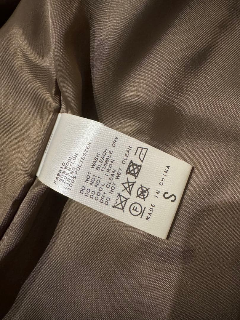 JOURNAL STANDARD ノーカラージャケット ブラウン　S