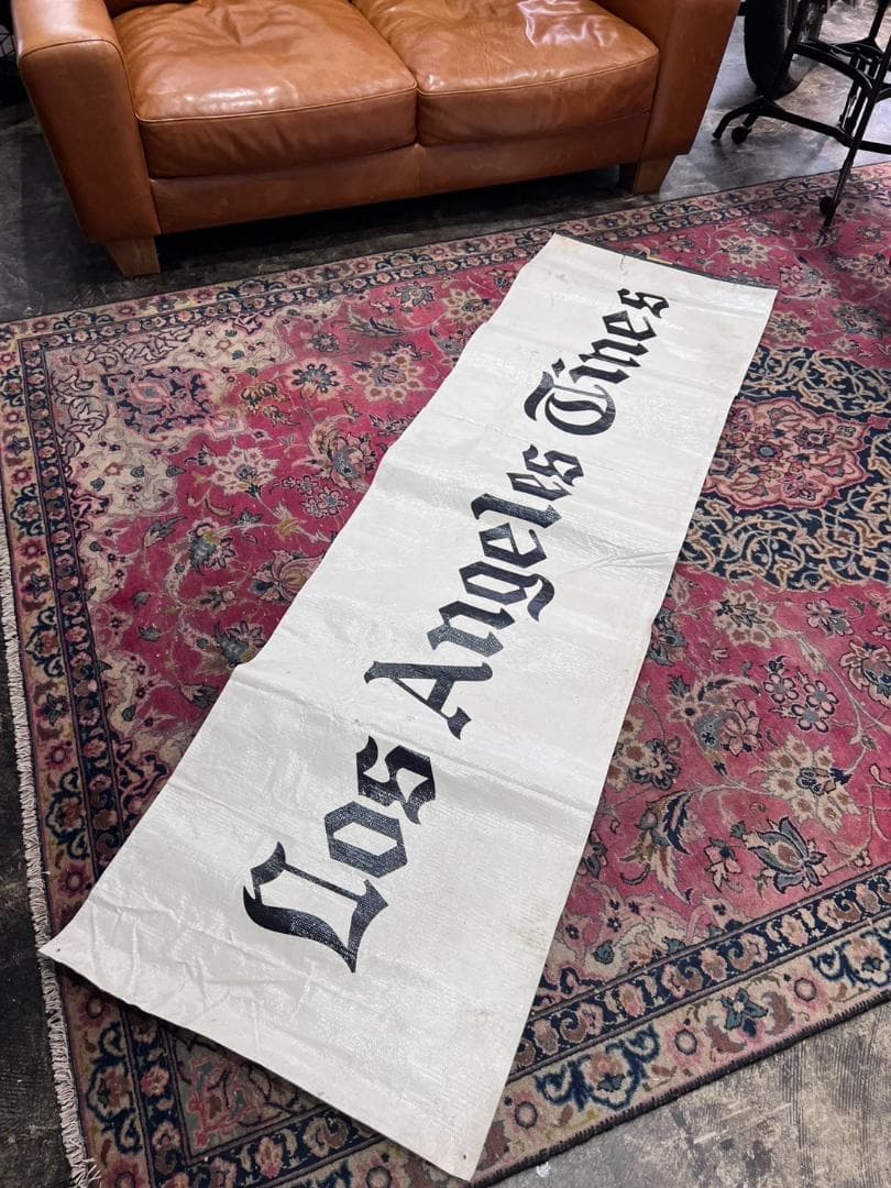 【値下げ】ヴィンテージ LA TIMES バナー 看板 / 店舗什器