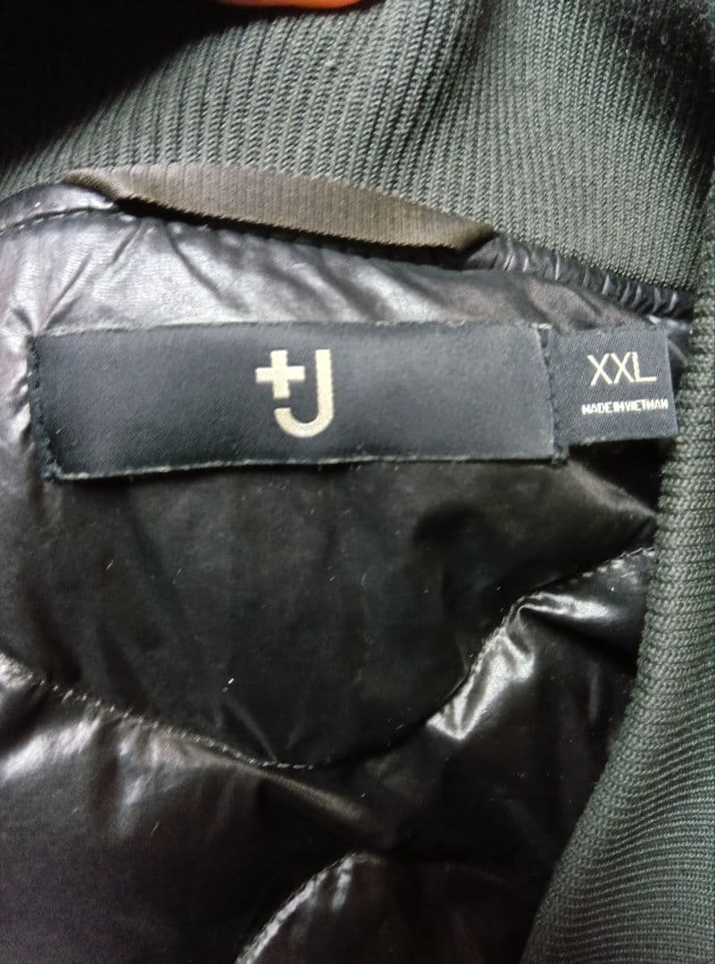 送料無料 ユニクロ +J ハイブリッド ダウン MA-1 XXL ジルサンダー