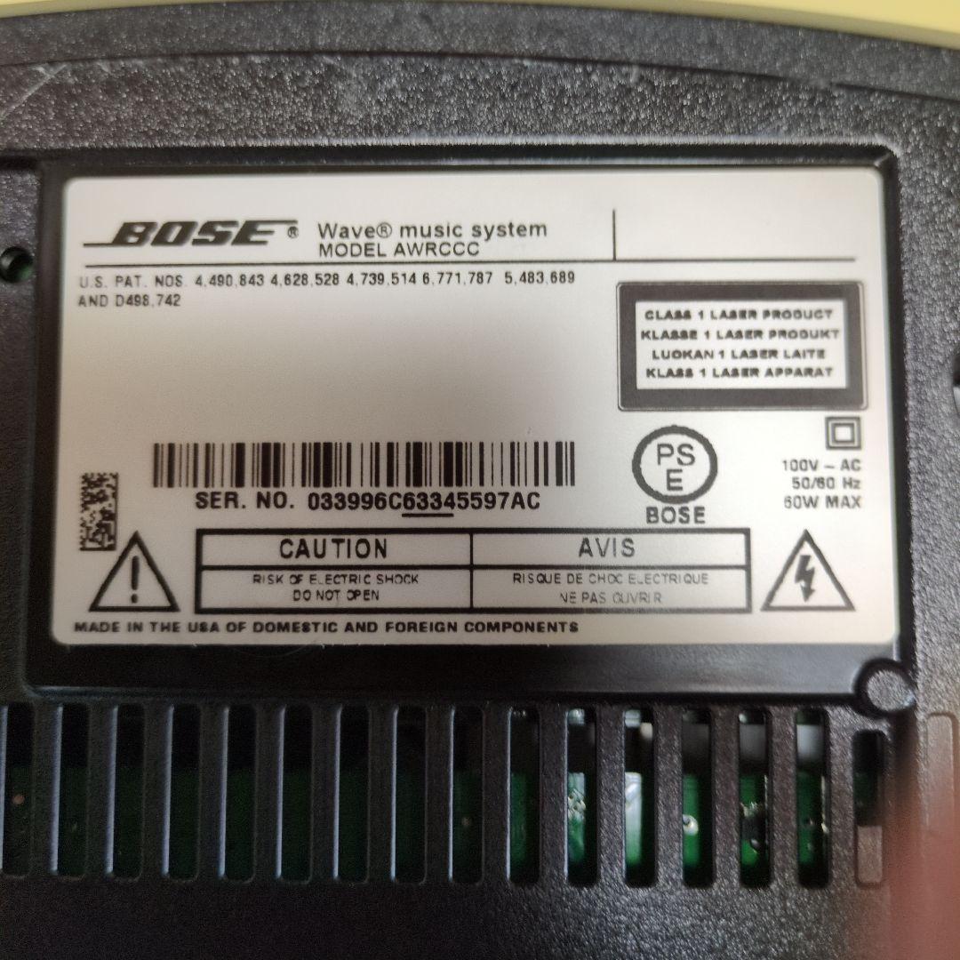 Bose Wave Music System動作品純正リモコン·電源コード取説