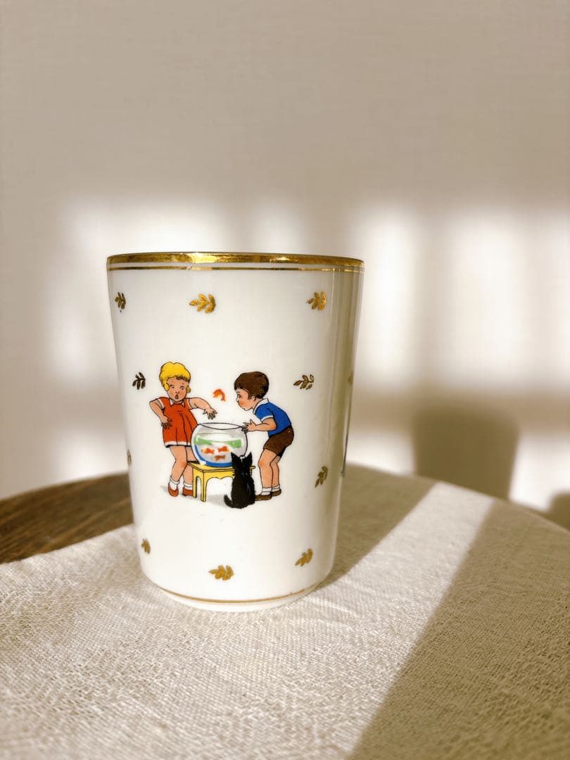 フランスアンティーク　Limoges enfants・カップ