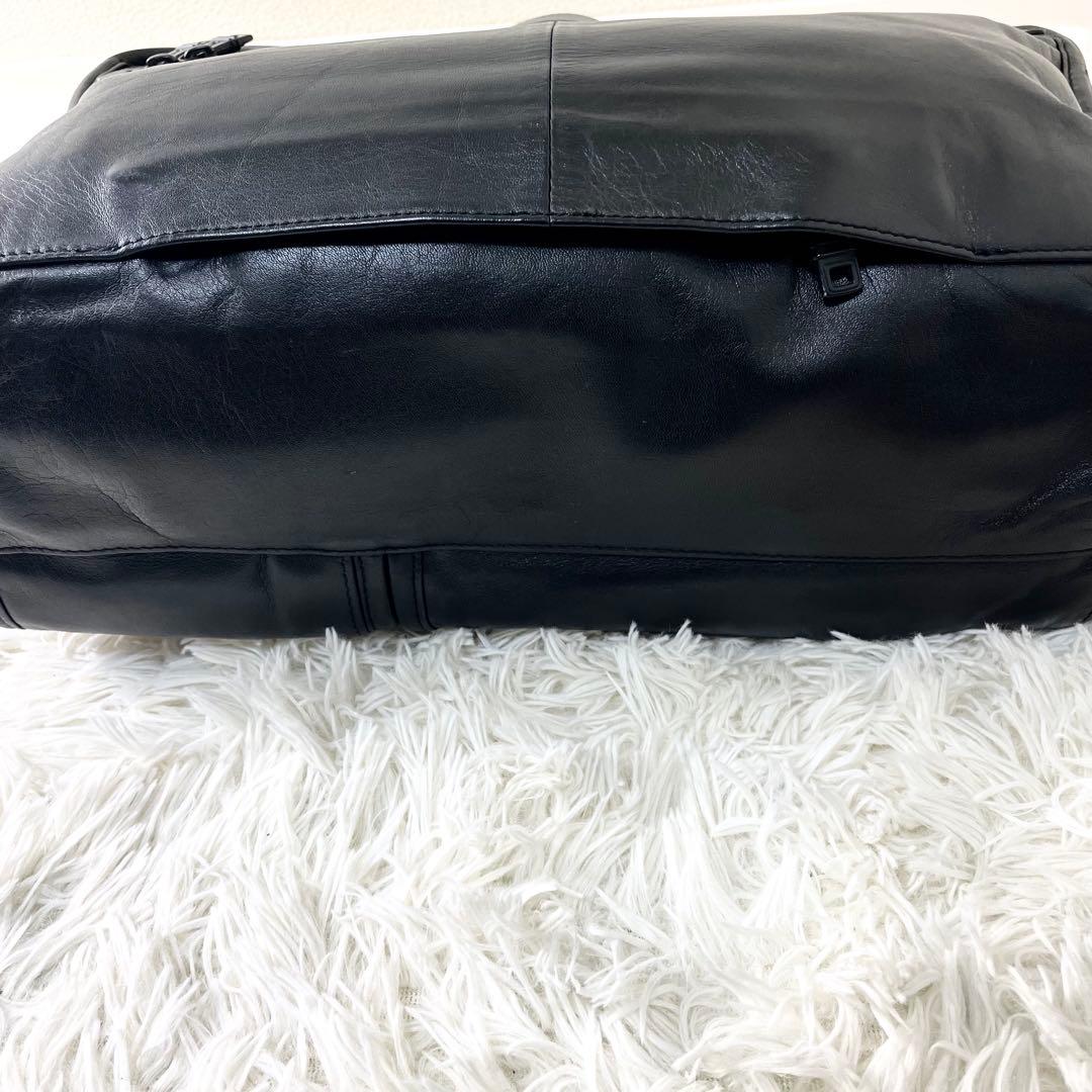 トゥミ TUMI ビジネスバッグ　ショルダーバッグ　オールレザー　ブラック　黒