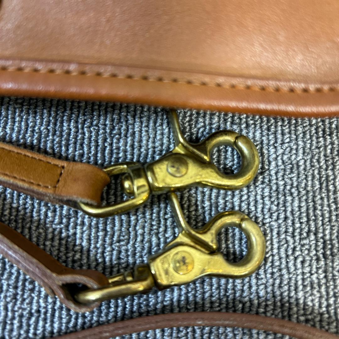 COACH オールドコーチブラウンショルダーバッグ 0586-312