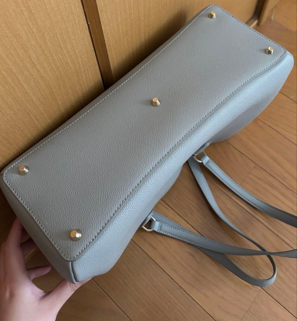 FURLA トートバッグ グレー 美品 A4収納可
