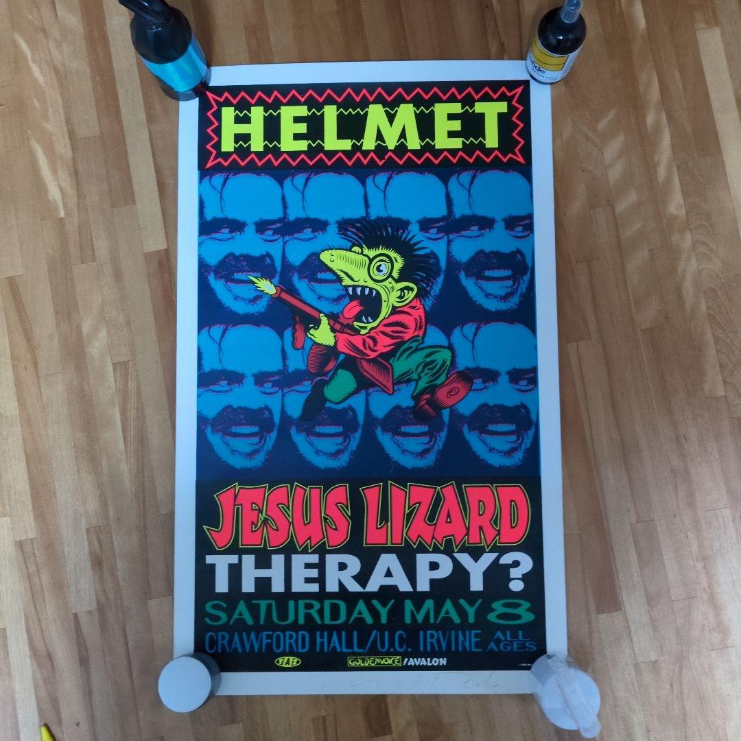 u*0様 TAZ Helmet JESUS LIZARD Poster