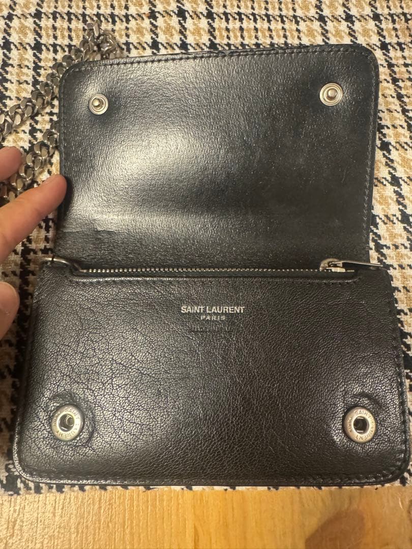 SAINT LAURENT サンローラン 財布　トラッカーウォレット　チェーン