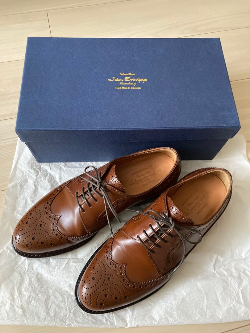 ネ*れ様 メンズフォーマルシューズ 革靴26cm Jalan Sriwijaya