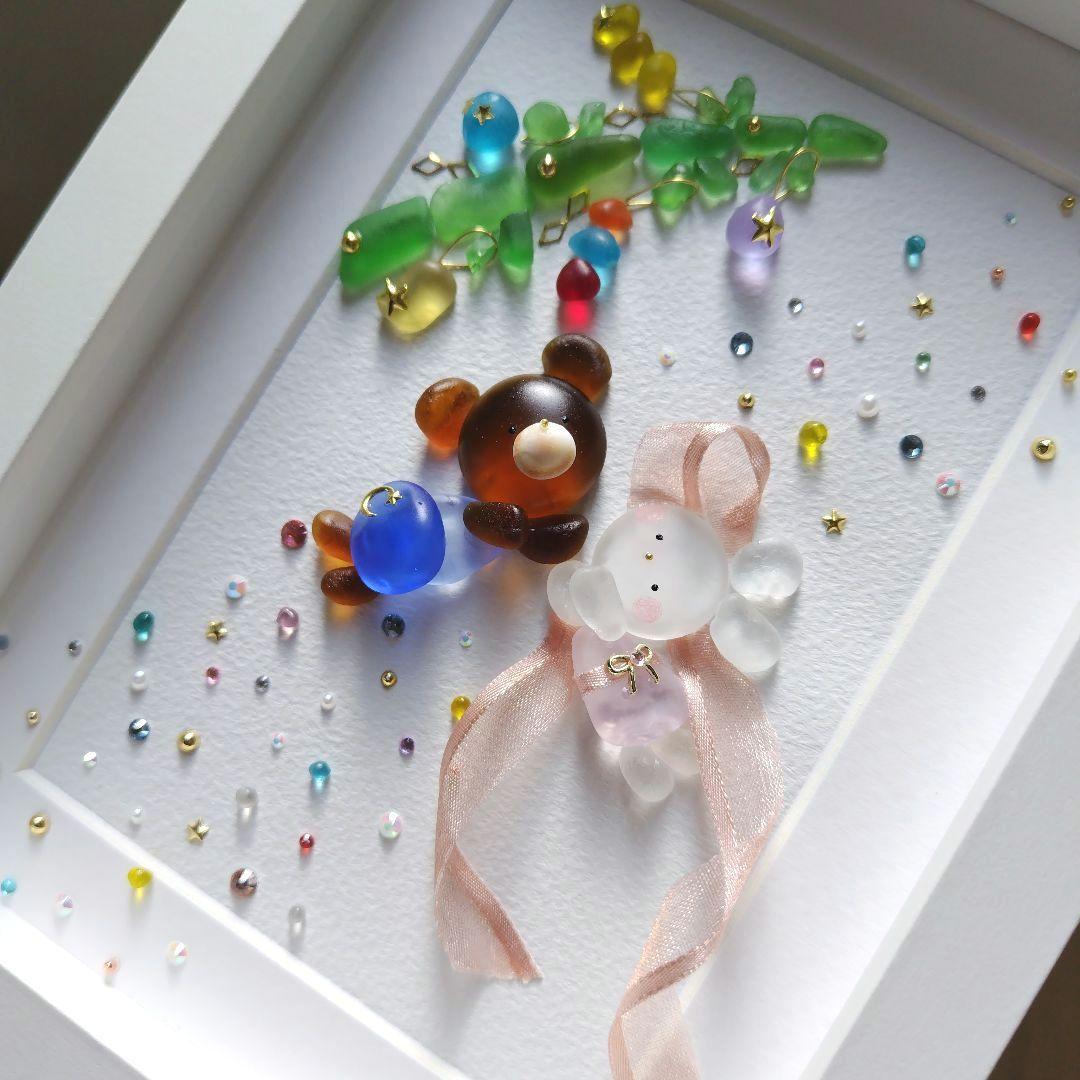 シーグラスアート『 七夕の願い.。.:*☆』他1点