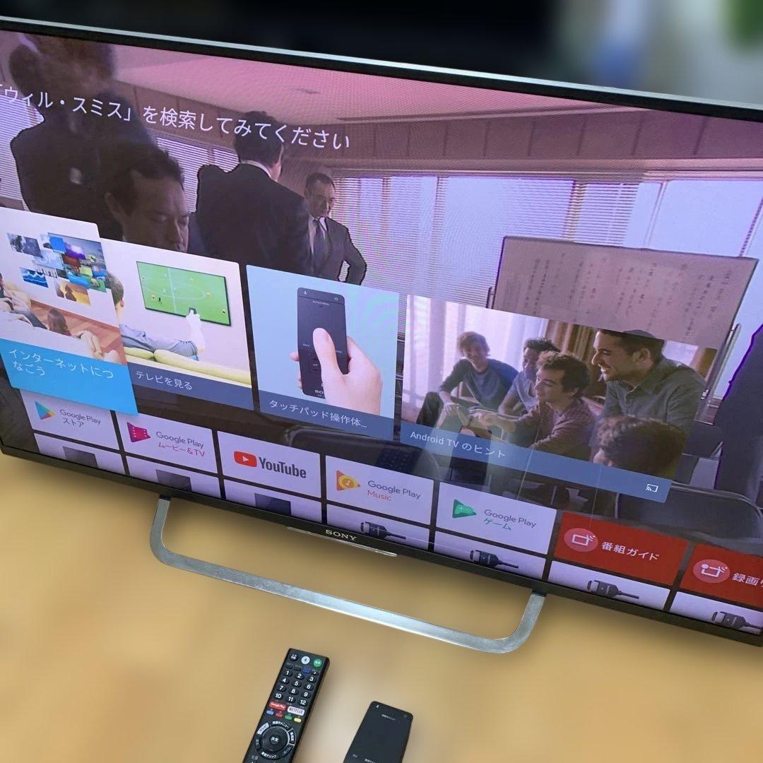 SONY 43型 KJ-43W870C 2016年製　タッチパッドリモコン付