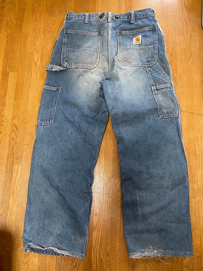 【希少】90‘s Carhartt ダブルニー サイズ 34 ワークパンツ