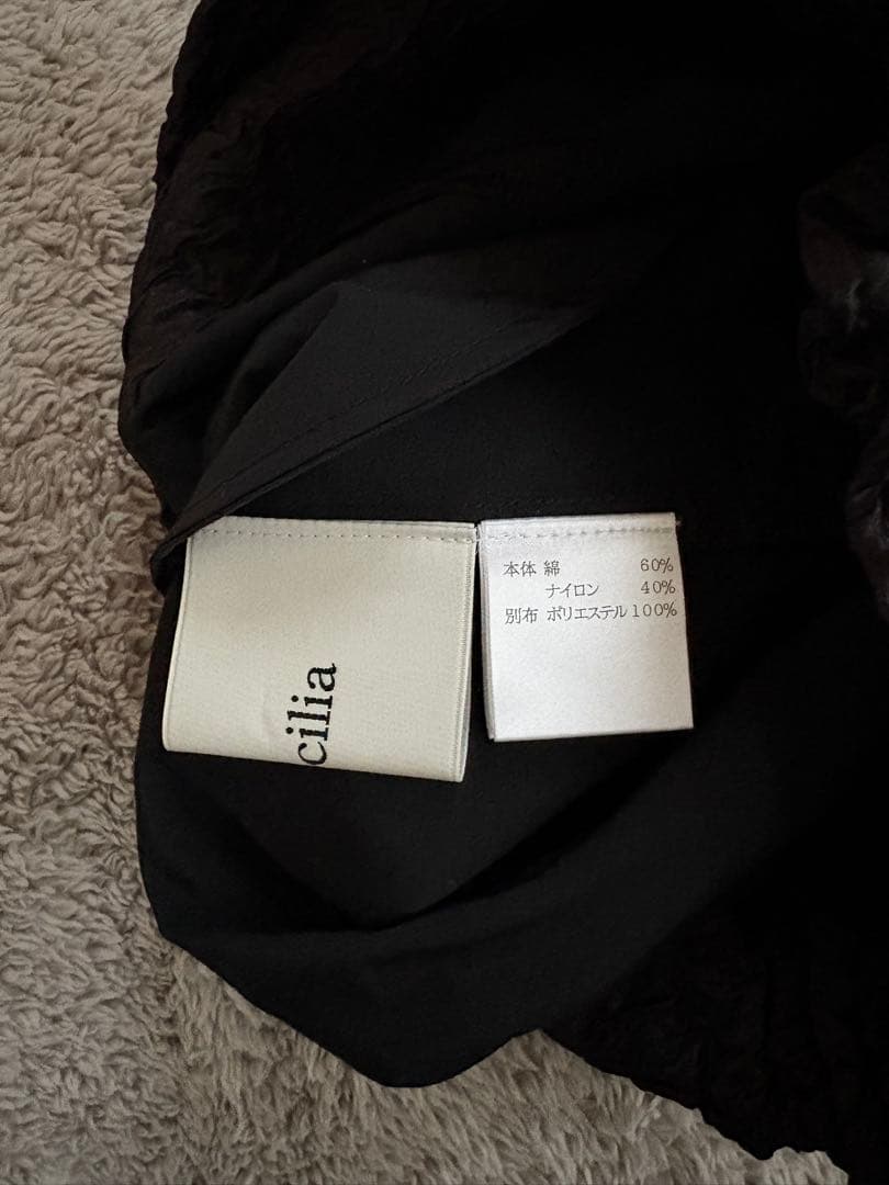 girlish St.cecilia グログランショートパンツ ブラック