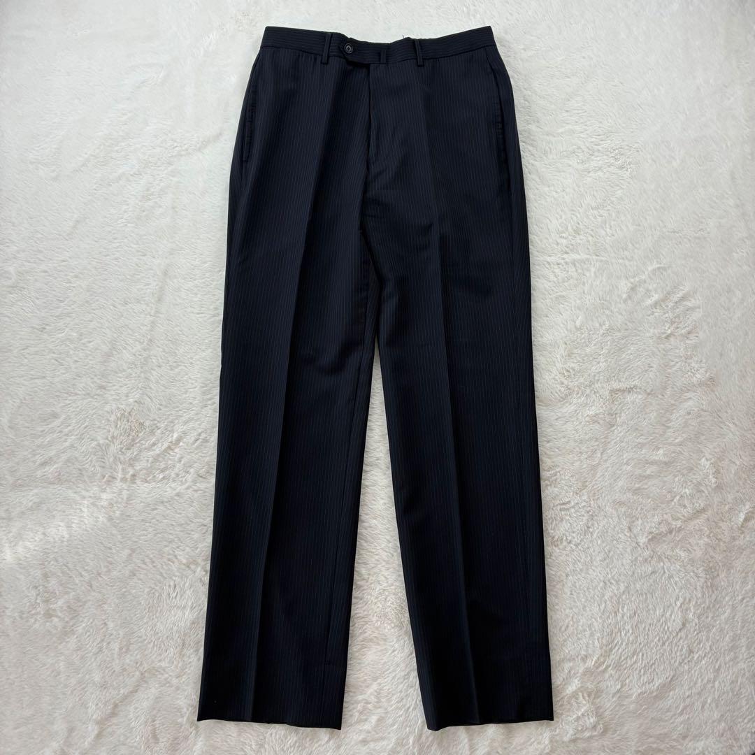 トゥモローランド ロロピアーナ　アンコンスーツ　ストライプ　ダークネイビー　44