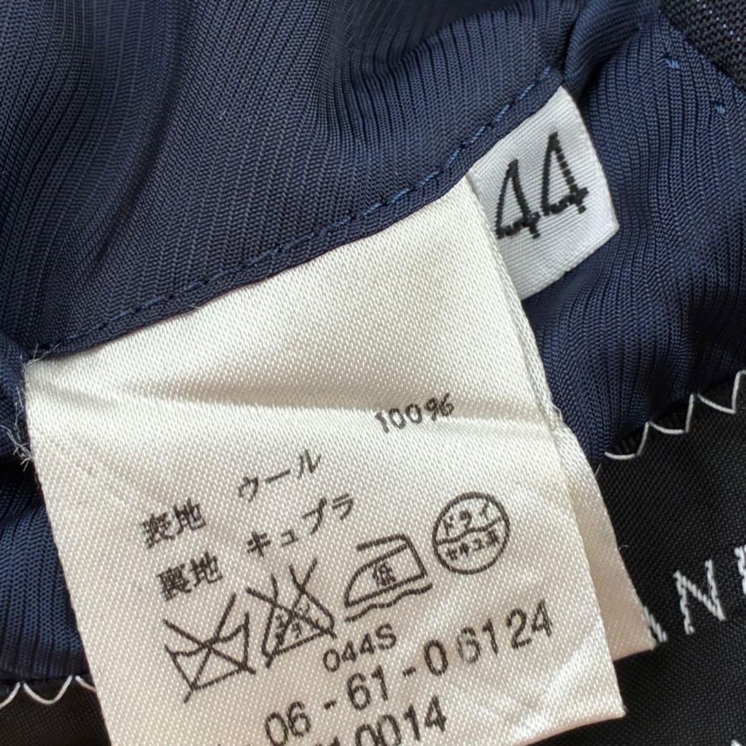 トゥモローランド ロロピアーナ　アンコンスーツ　ストライプ　ダークネイビー　44