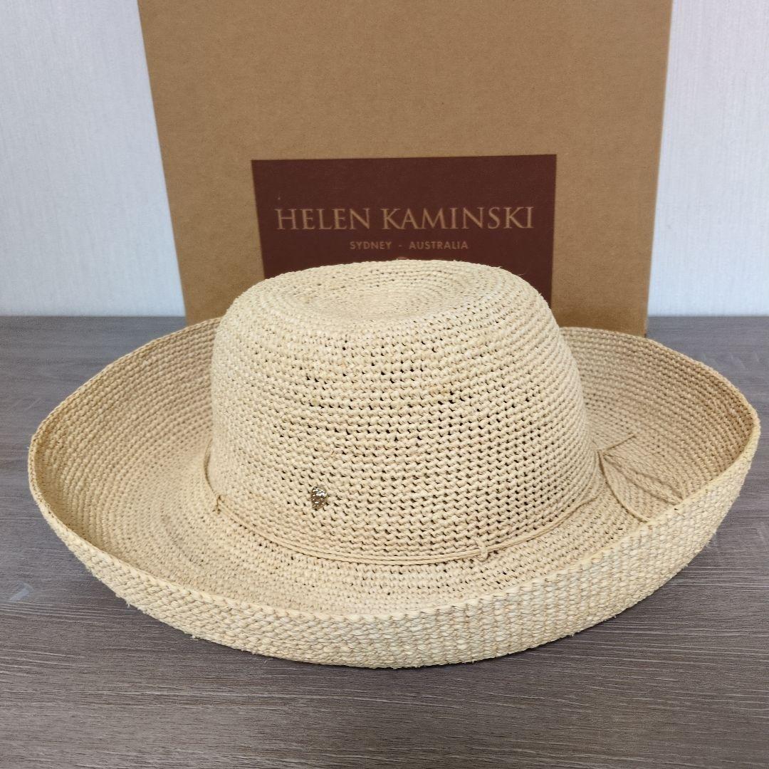 HELEN KAMINSKI ベージュ広つばハット