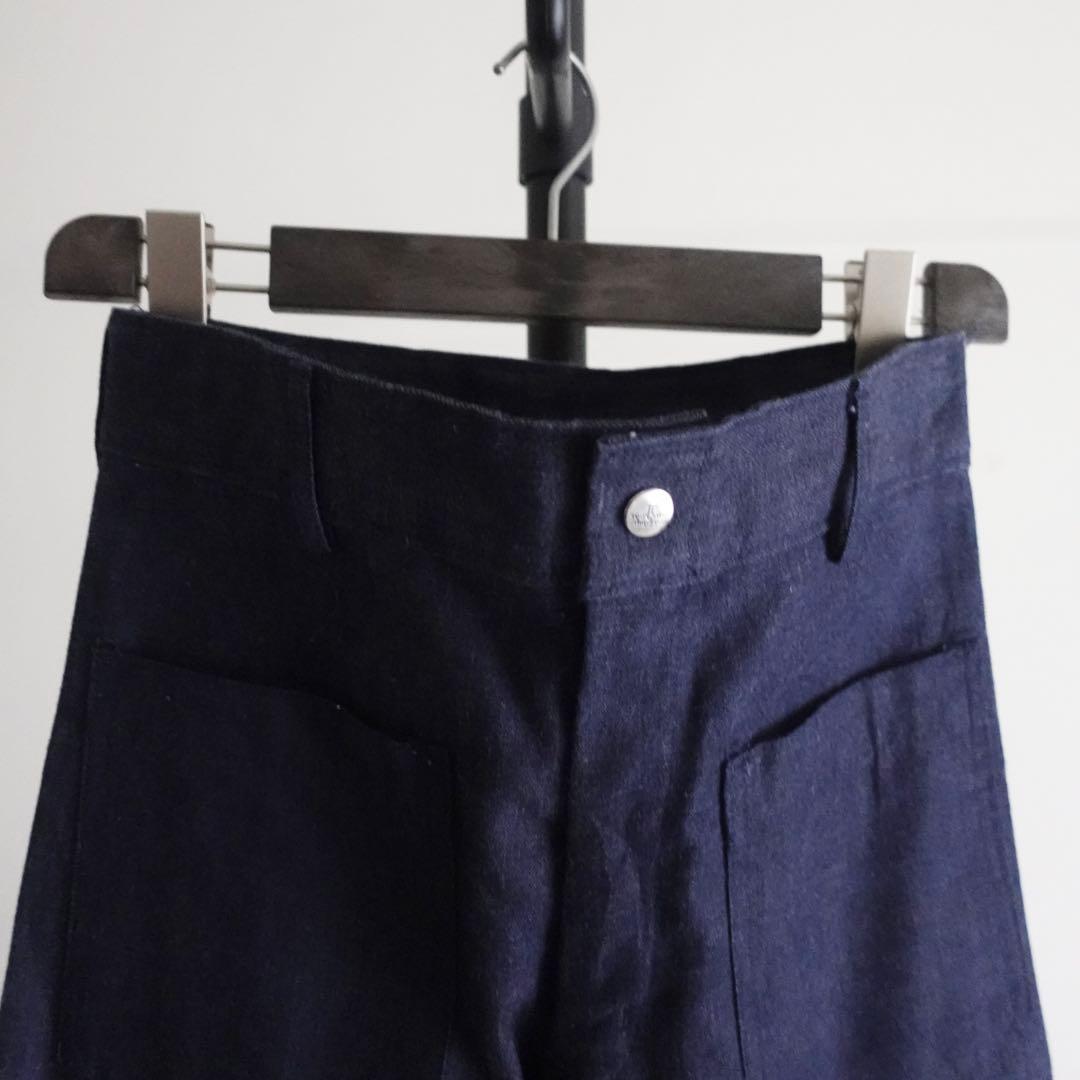 1970s USNavy Seafarer デニムセーラーパンツ　巻きパンNOS