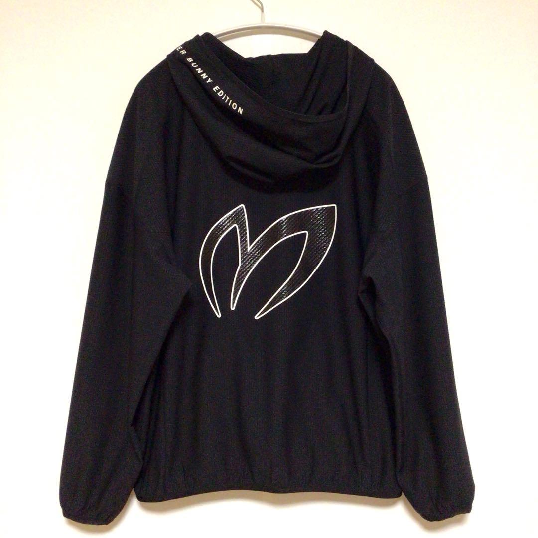 ほぼ未使用 マスターバニーエディション デカロゴ ジップアップジャケット 黒 2